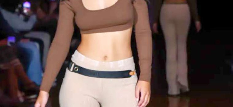 Nora Posing On The Runway At NYFW