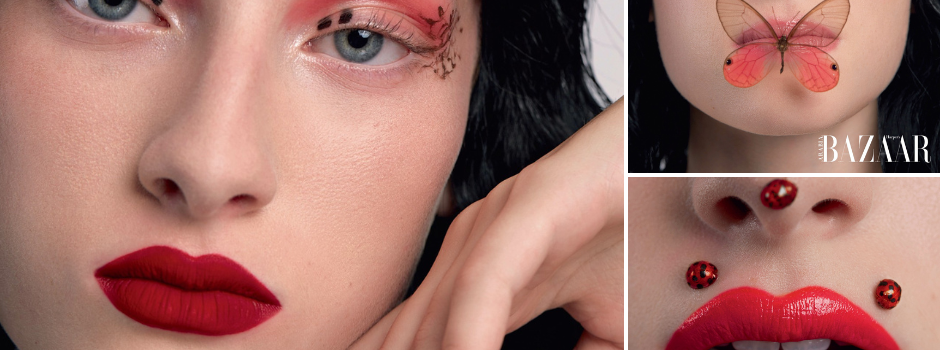 Collage Of Dorian As Featured In The Harper's Bazaar Editorial